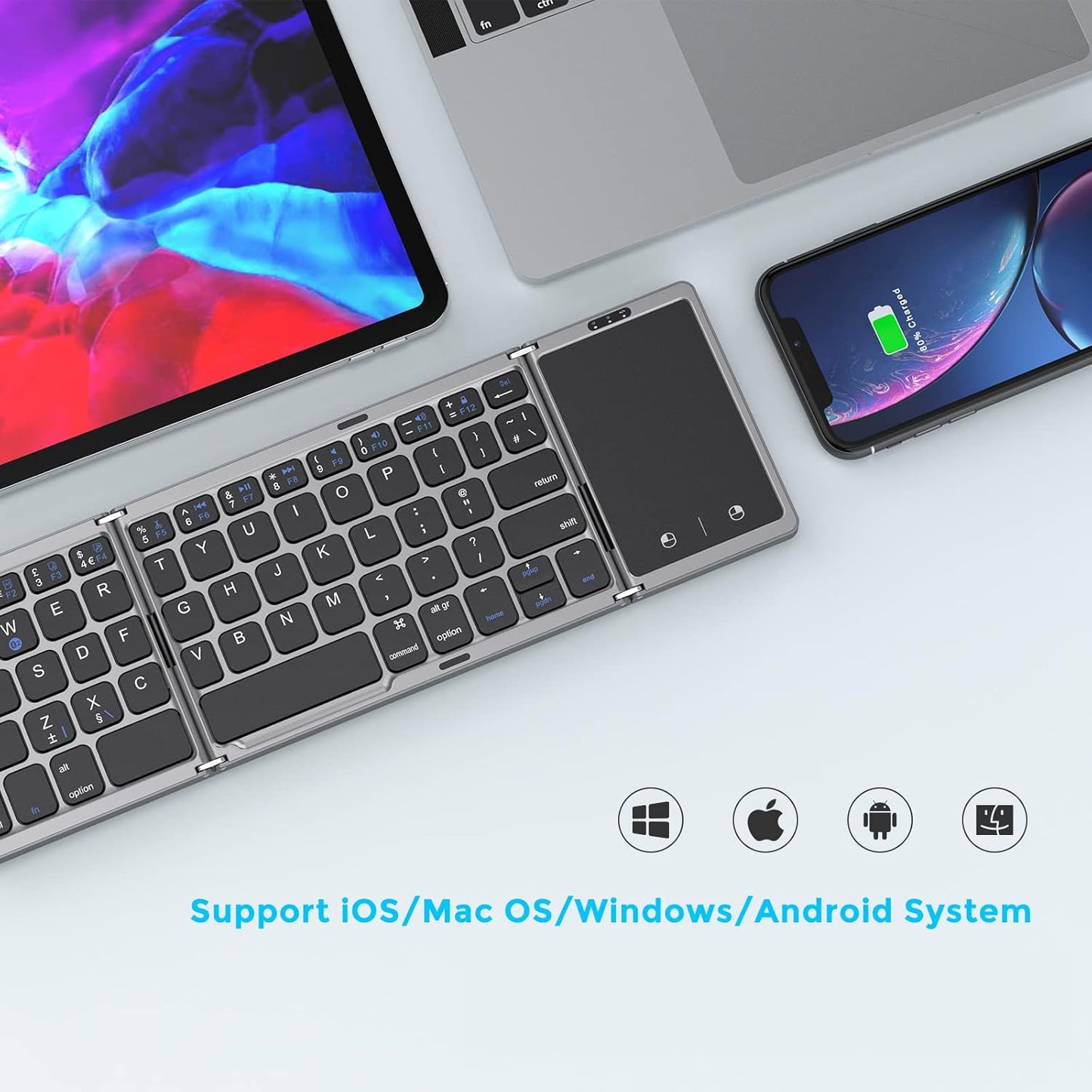 Keyfold™ T3 – Fold Wireless Pocket Keyboard